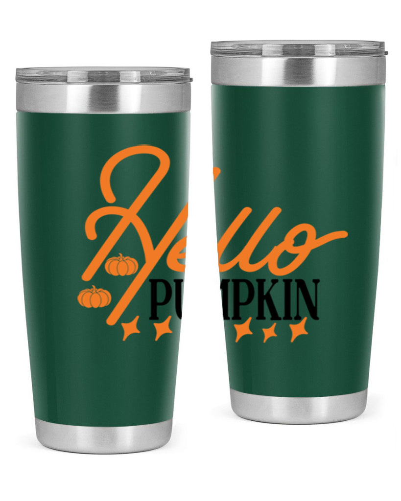 Hello Pumpkin 293#- fall- Tumbler