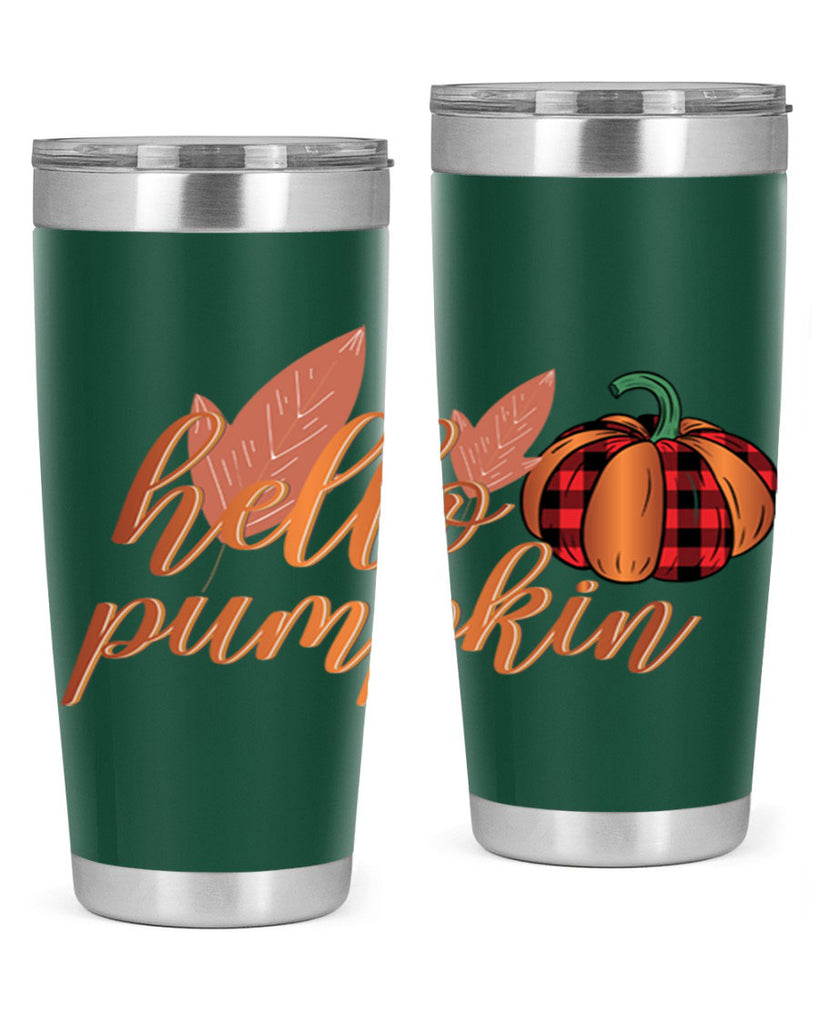 Hello Pumpkin 294#- fall- Tumbler