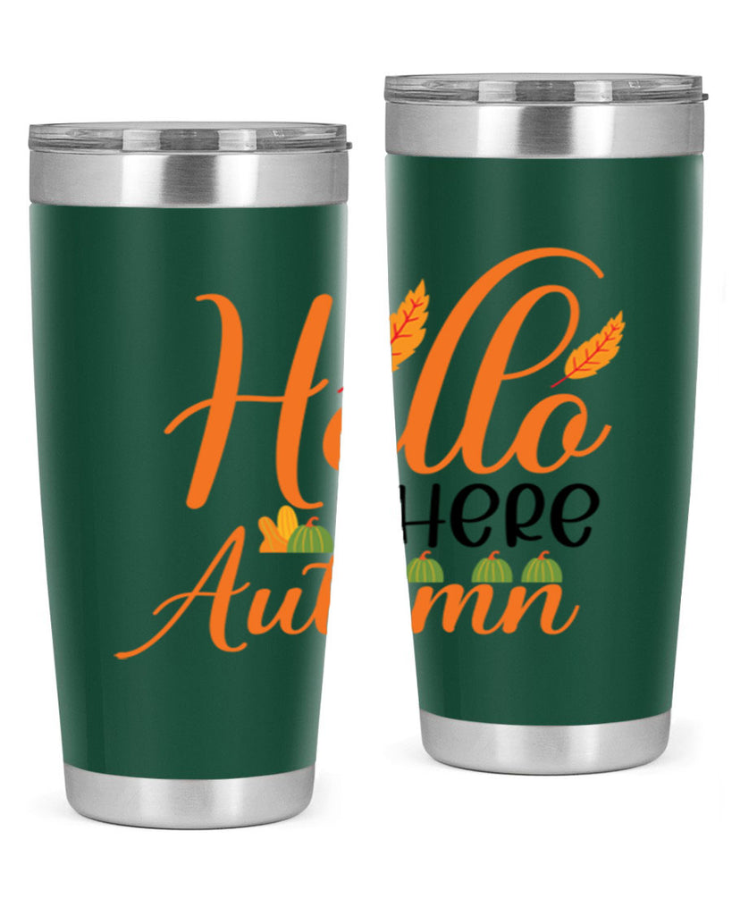 Hello There Autumn 297#- fall- Tumbler
