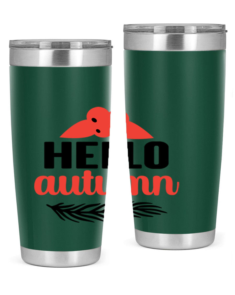 Hello autumn 269#- fall- Tumbler