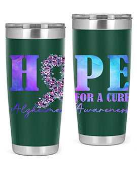 Hope For A Cure AlzheimerS Awareness 163#- alzheimers- Tumbler