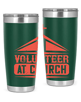 I Volunteer At Church Style 47#- volunteer- Tumbler
