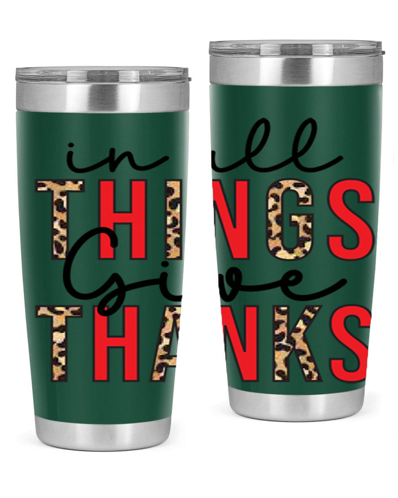 In all things give thanks 352#- fall- Tumbler