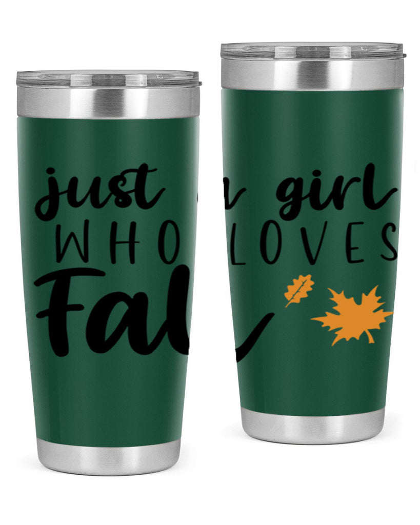 Just A Girl Who Loves Fall 380#- fall- Tumbler