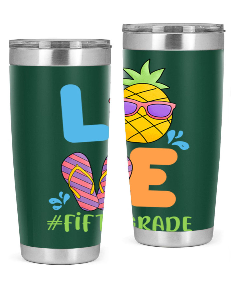 LOVE 5th Grade Summer Pineapple 19#- 5th grade- Tumbler