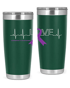 LOVE Gifts for Survivors National Alzheimers Awareness 191#- alzheimers- Tumbler