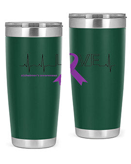 LOVE Gifts for Survivors National Alzheimers Awareness 192#- alzheimers- Tumbler