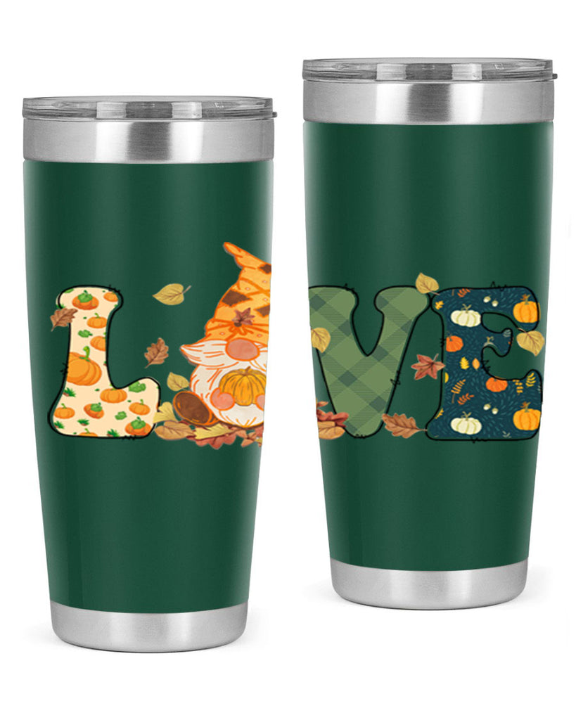 LOVEFallAutumnGnome 415#- fall- Tumbler