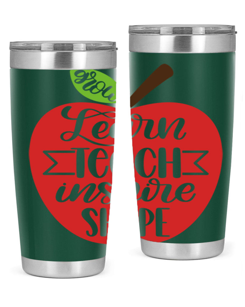 Learn Teach Inspire Shape Style 68#- teacher- tumbler