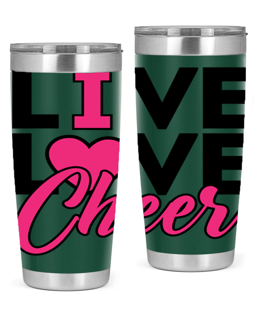 Live Love Cheer 832#- cheer- Tumbler