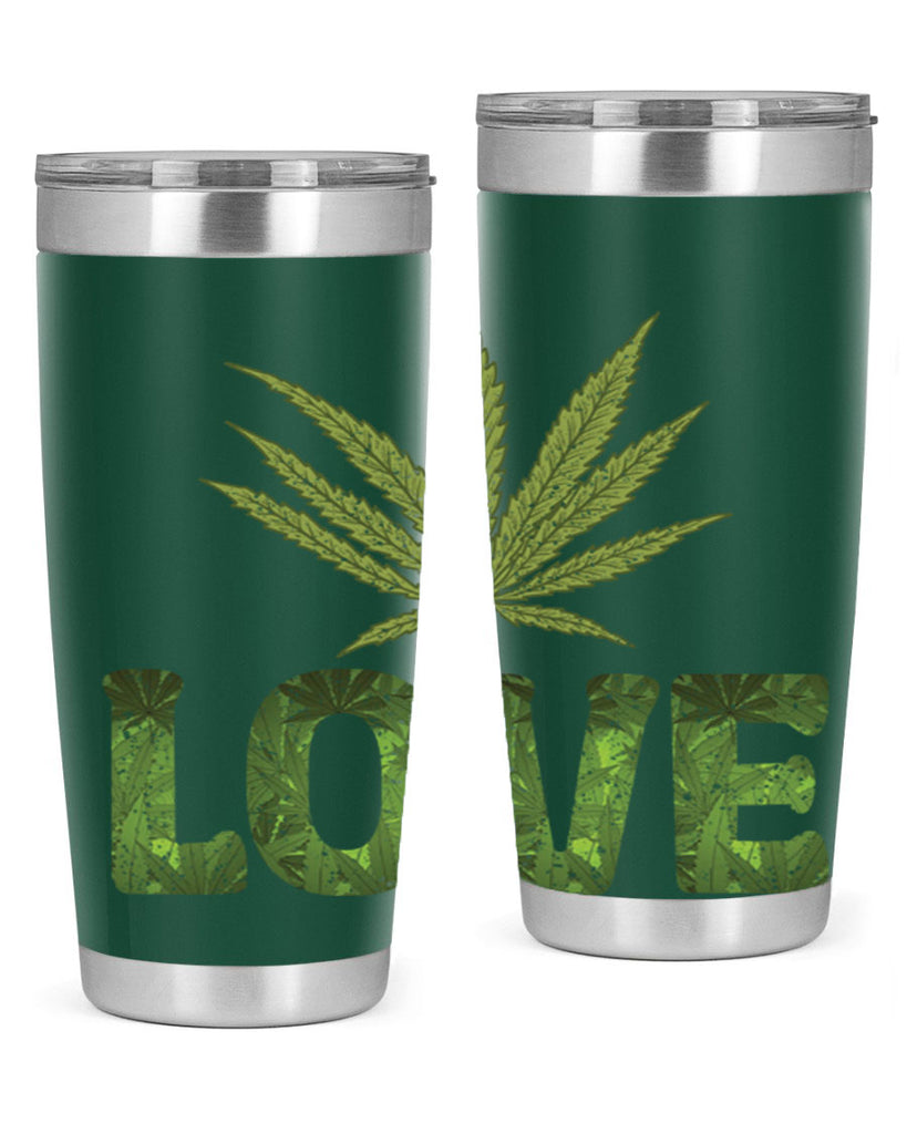 Love Sublimation 192#- marijuana- Tumbler