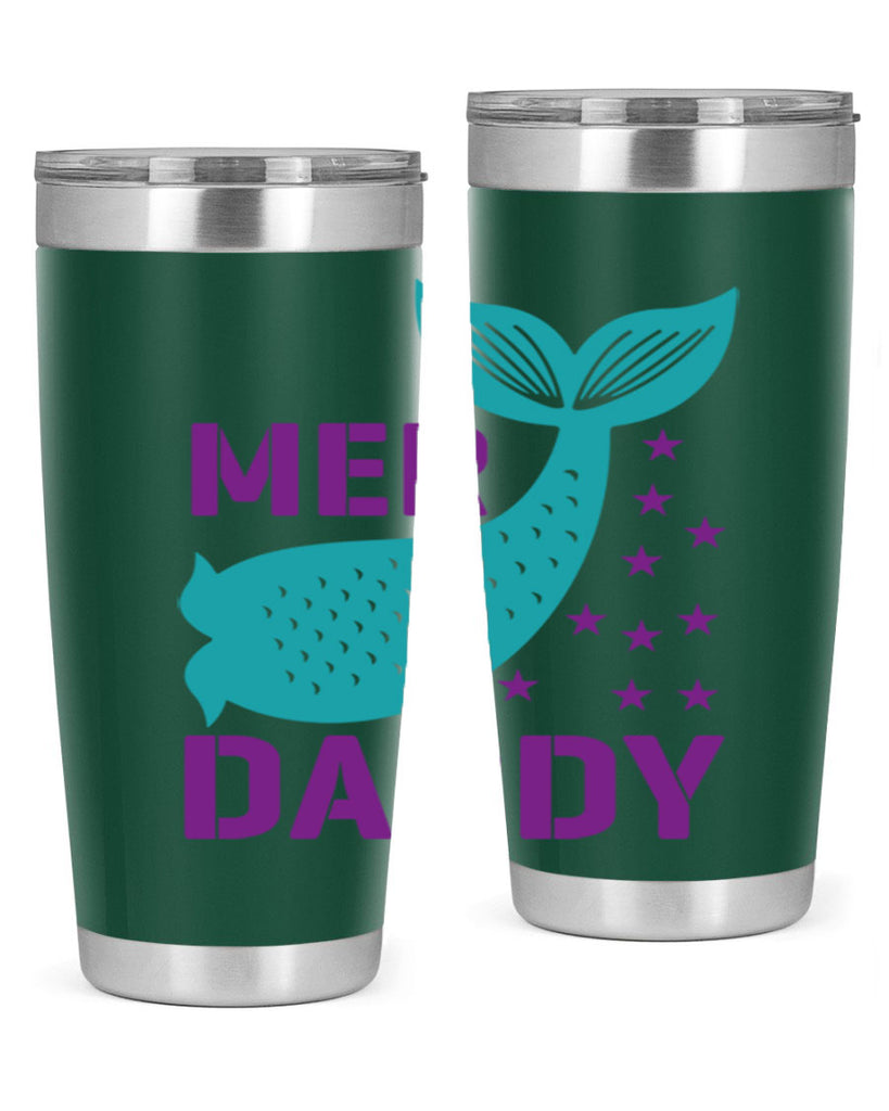 Mer Daddy 326#- mermaid- Tumbler