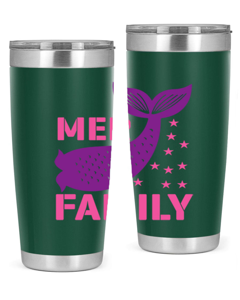 Mer Family 327#- mermaid- Tumbler