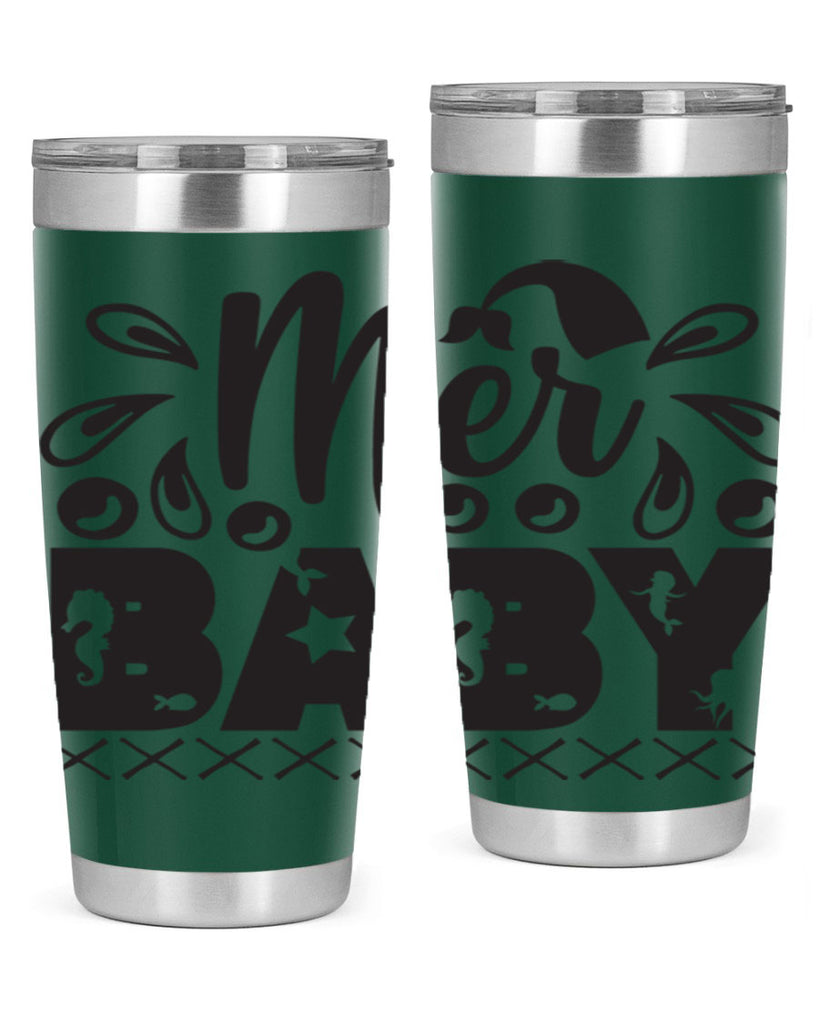 Mer baby 348#- mermaid- Tumbler