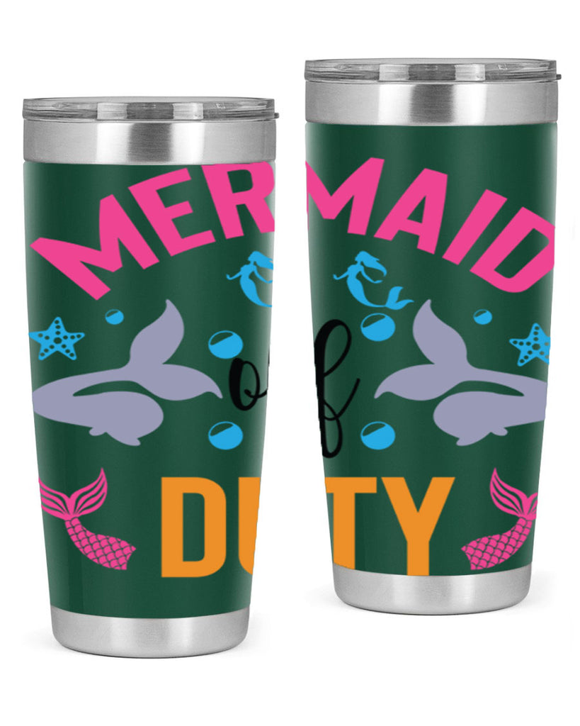 Mermaid Off Duty Design 438#- mermaid- Tumbler