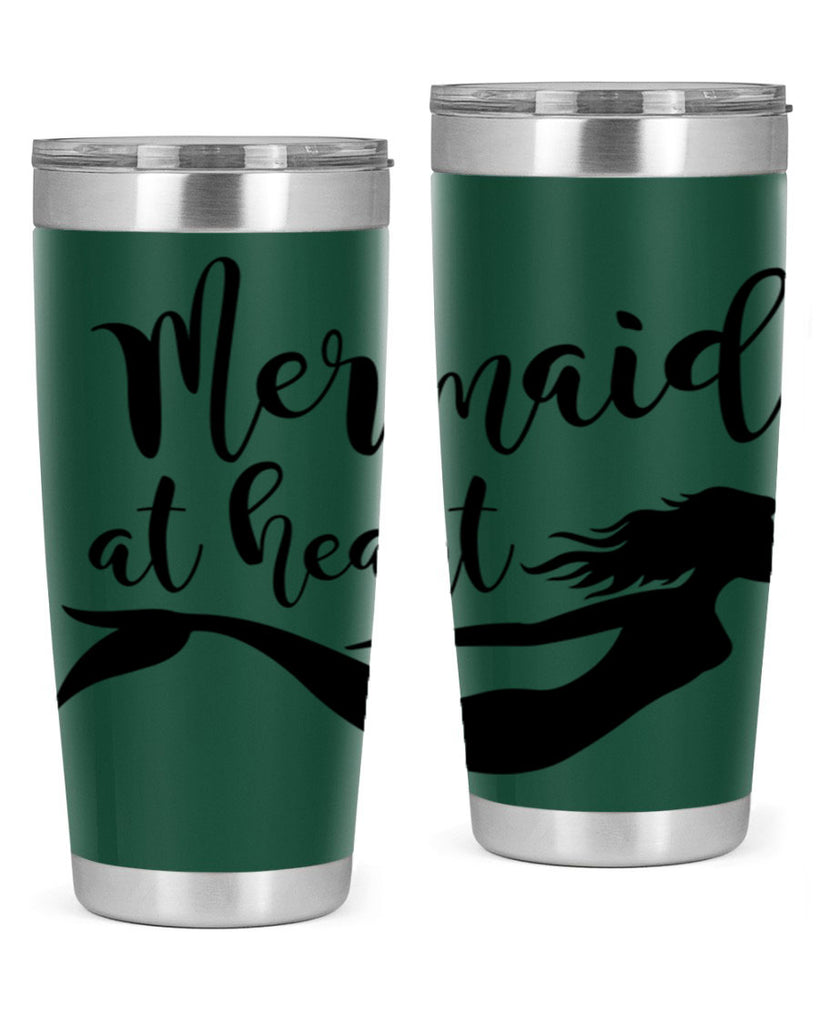 Mermaid at heart 395#- mermaid- Tumbler