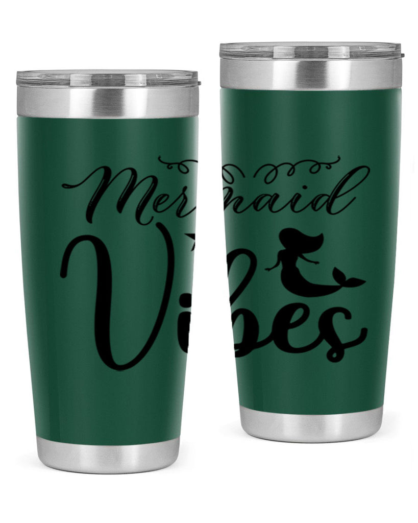 Mermaid vibes 455#- mermaid- Tumbler