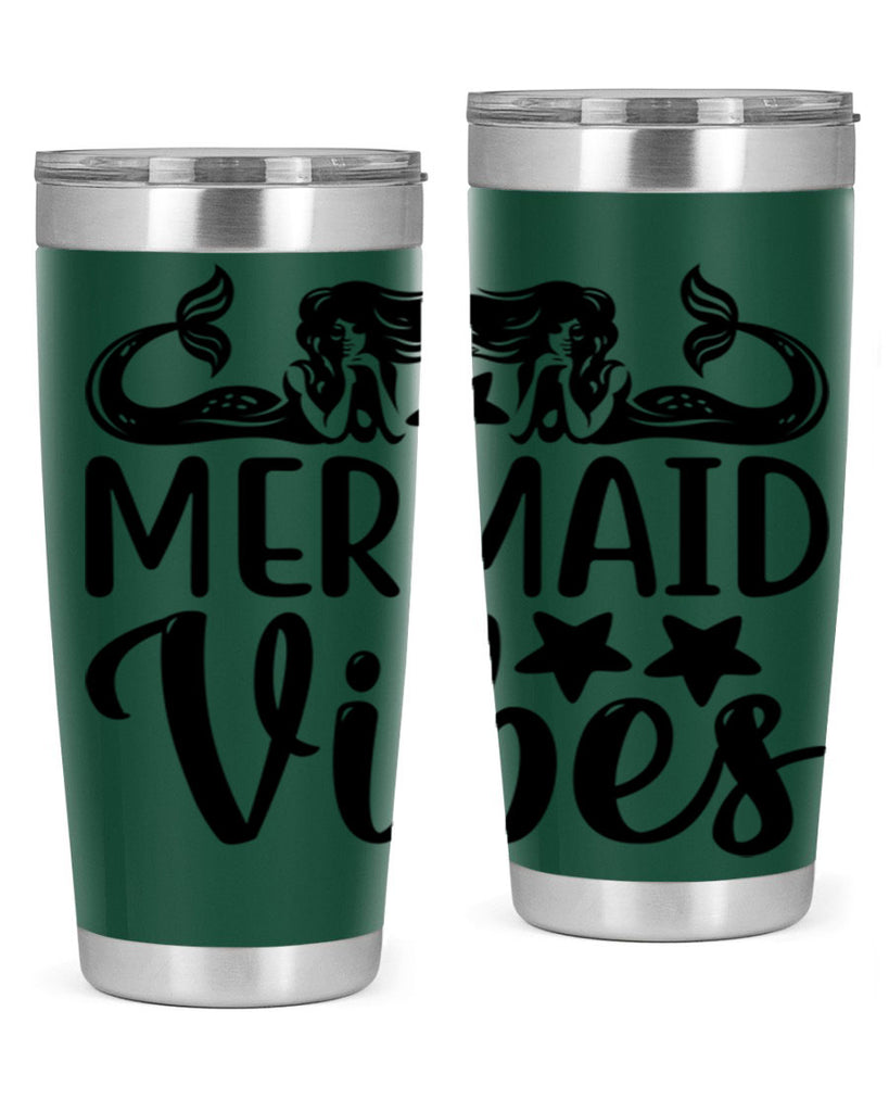 Mermaid vibes 462#- mermaid- Tumbler