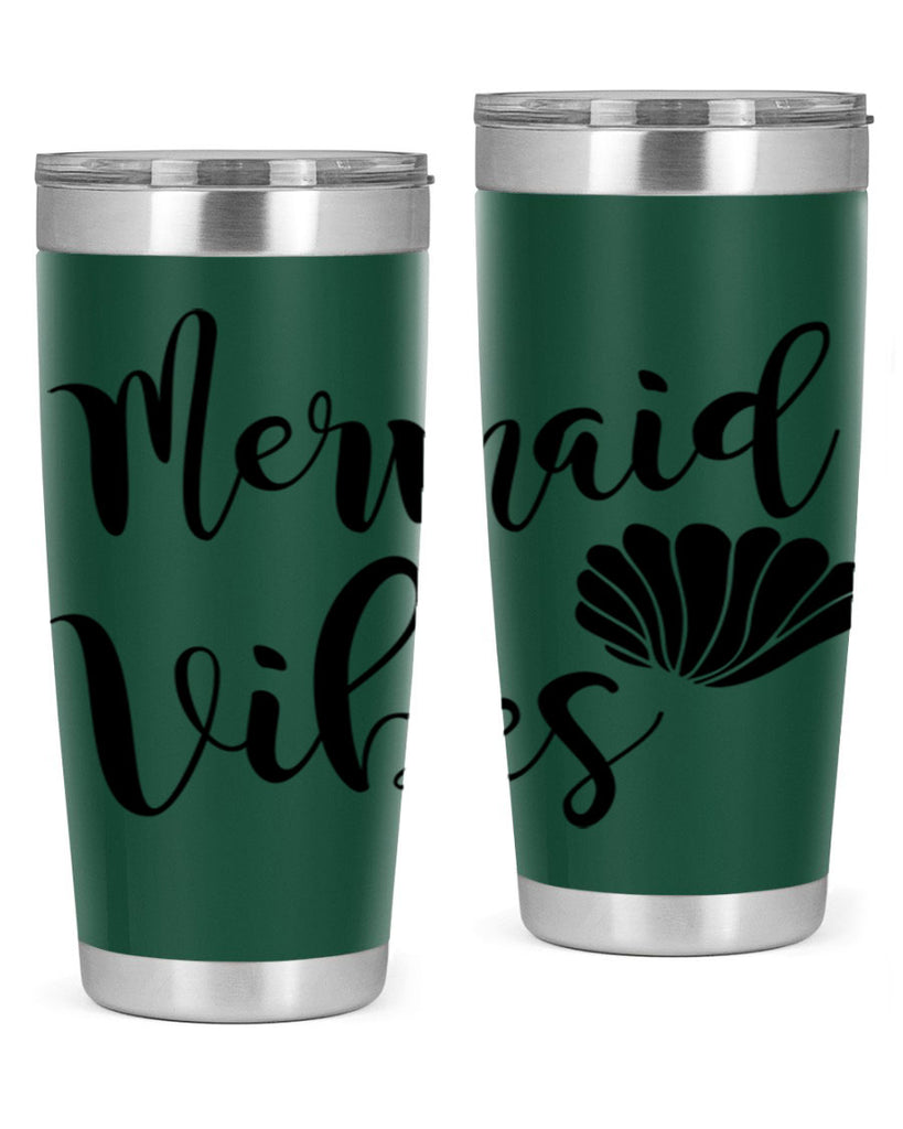 Mermaid vibes 464#- mermaid- Tumbler