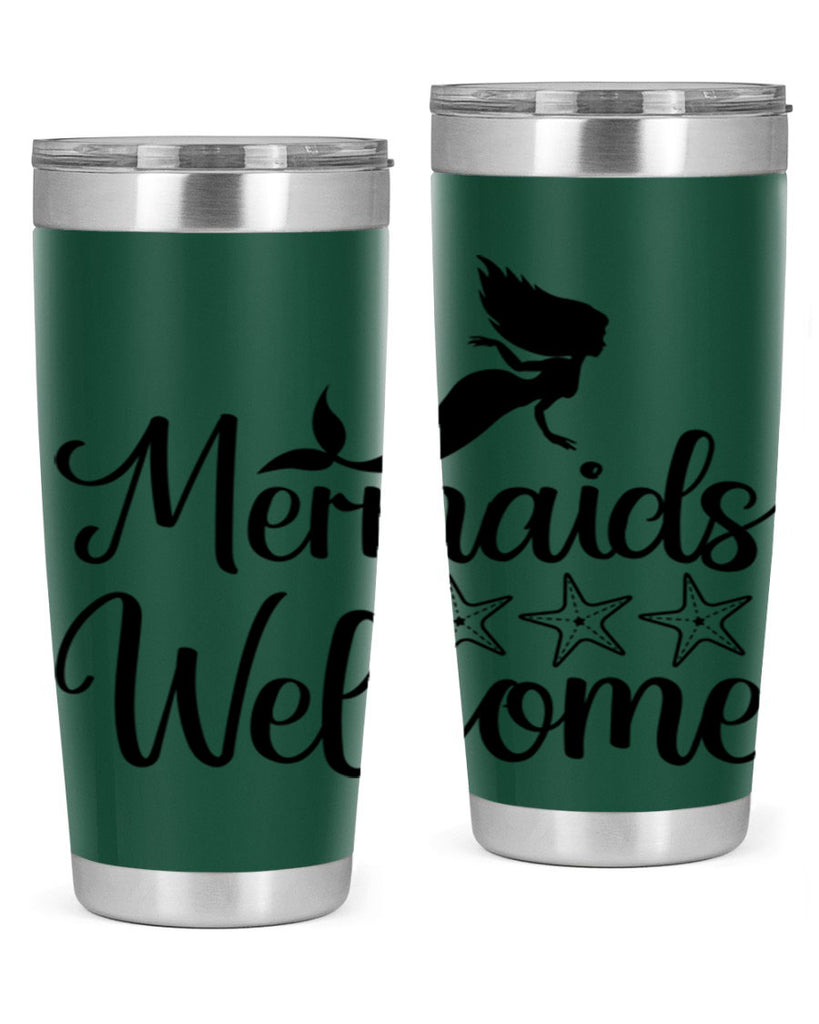 Mermaids welcome 498#- mermaid- Tumbler