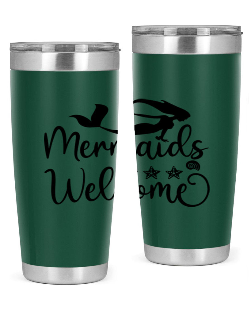 Mermaids welcome design 501#- mermaid- Tumbler