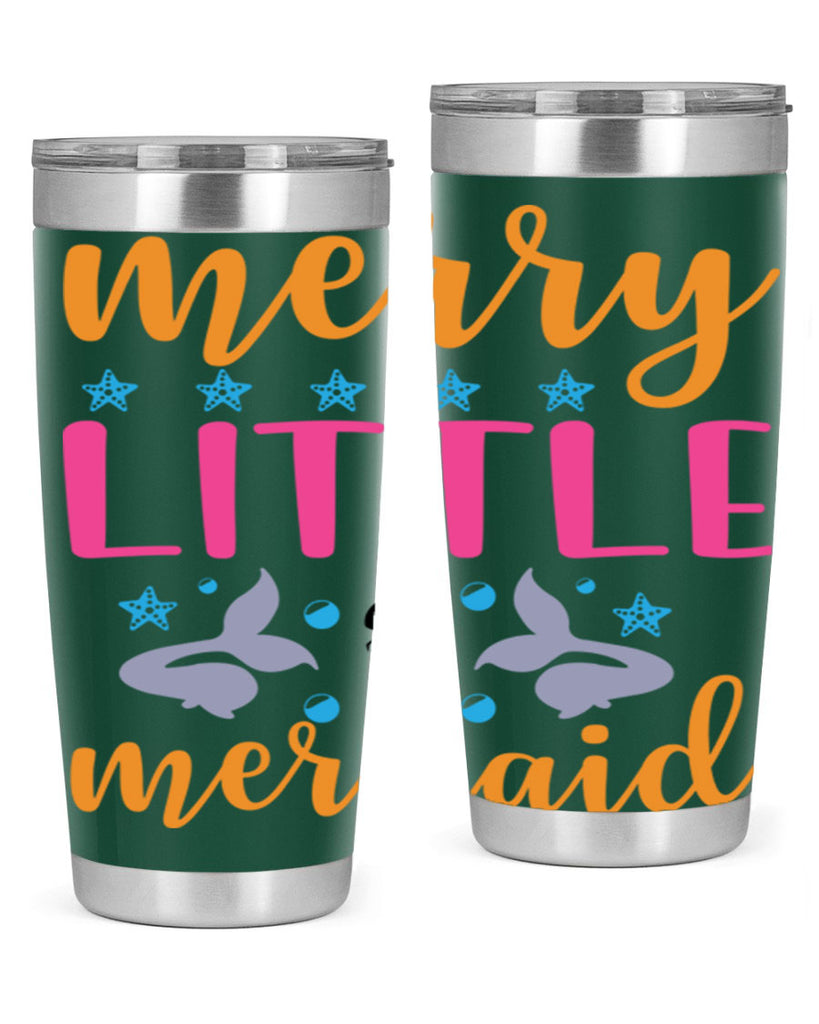 Merry Little Mermaid Design 503#- mermaid- Tumbler