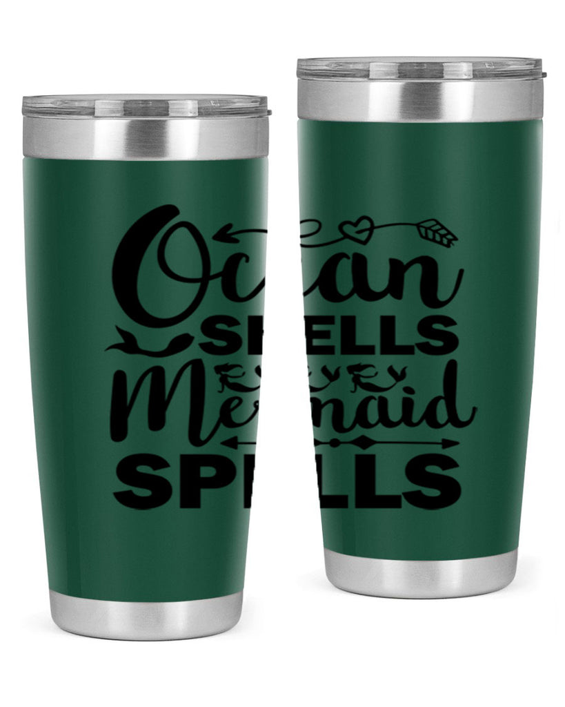 Ocean Shells Mermaid Spells 521#- mermaid- Tumbler