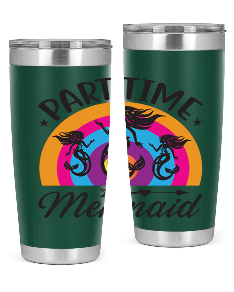 Part time mermaid 534#- mermaid- Tumbler