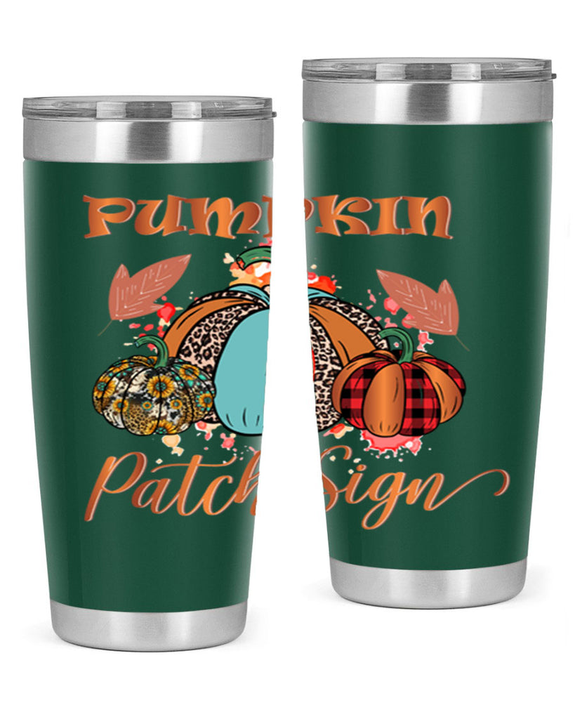 Pumpkin Patch Sign 530#- fall- Tumbler