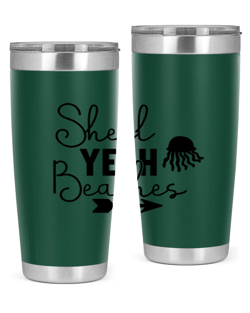 Shell Yeah Beaches 588#- mermaid- Tumbler