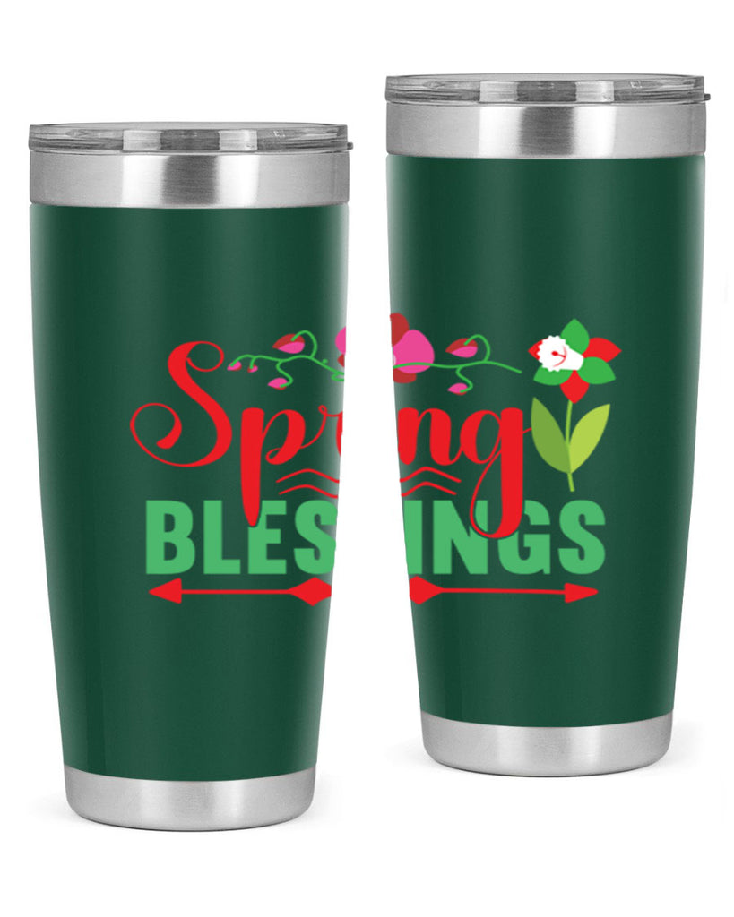 Spring Blessings 418#- spring- Tumbler