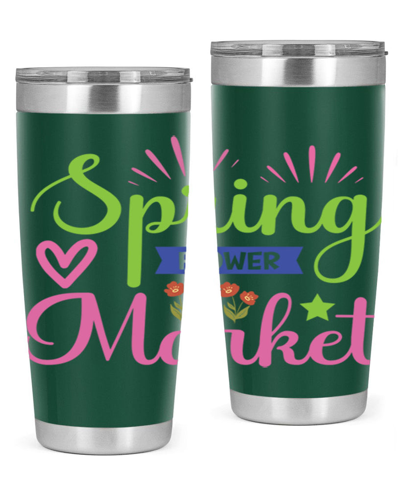 Spring Flower Market  487#- spring- Tumbler