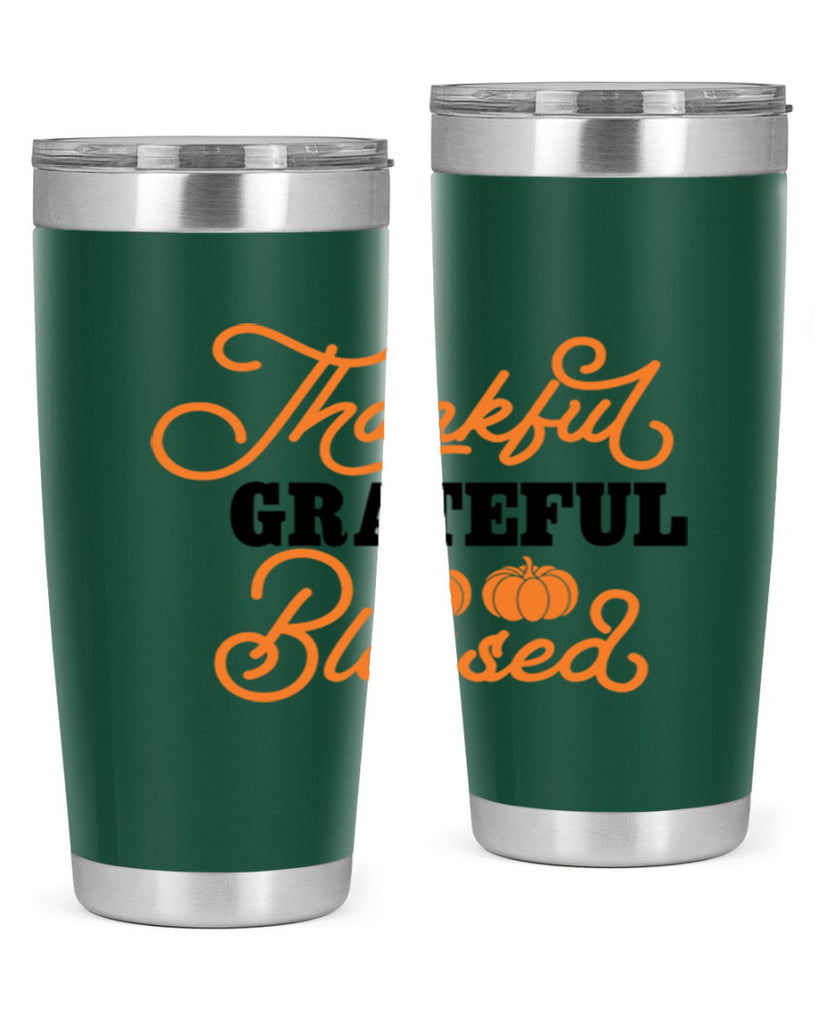 Thankful Grateful Blessed 604#- fall- Tumbler