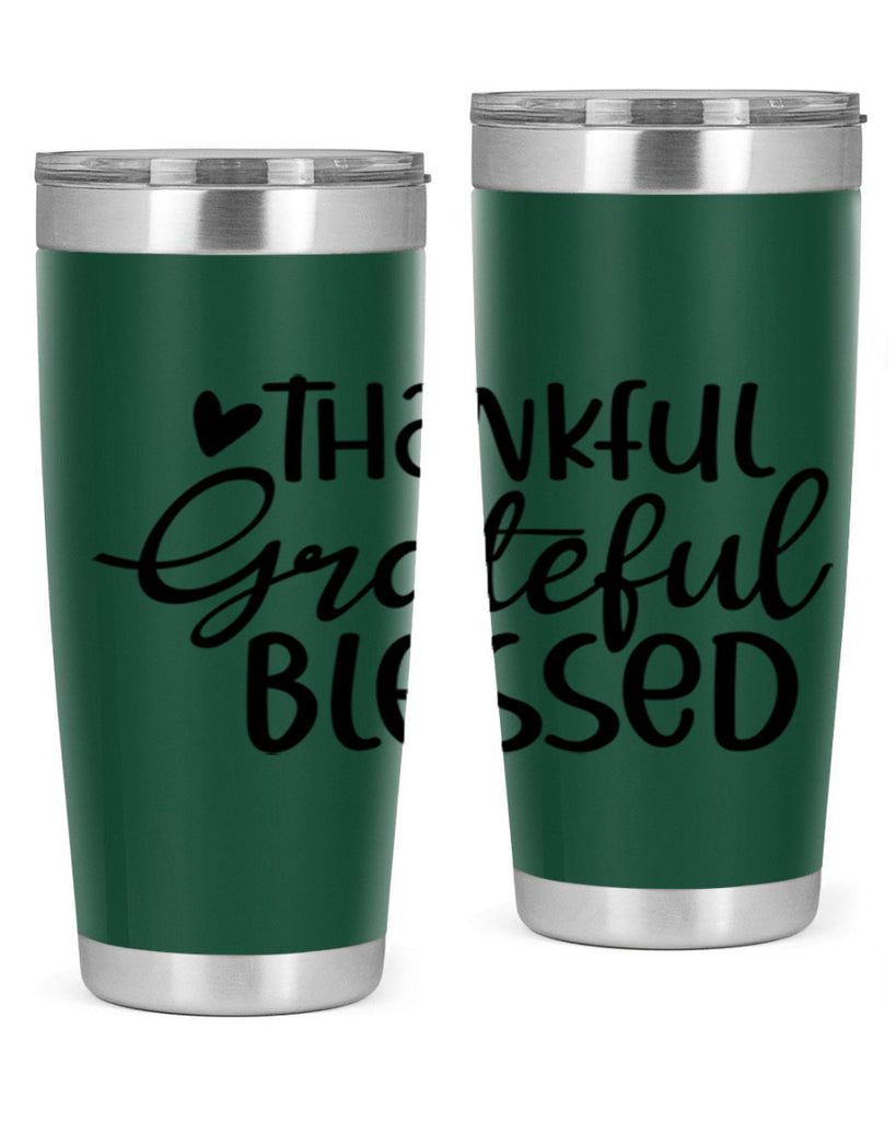 Thankful Grateful Blessed 605#- fall- Tumbler