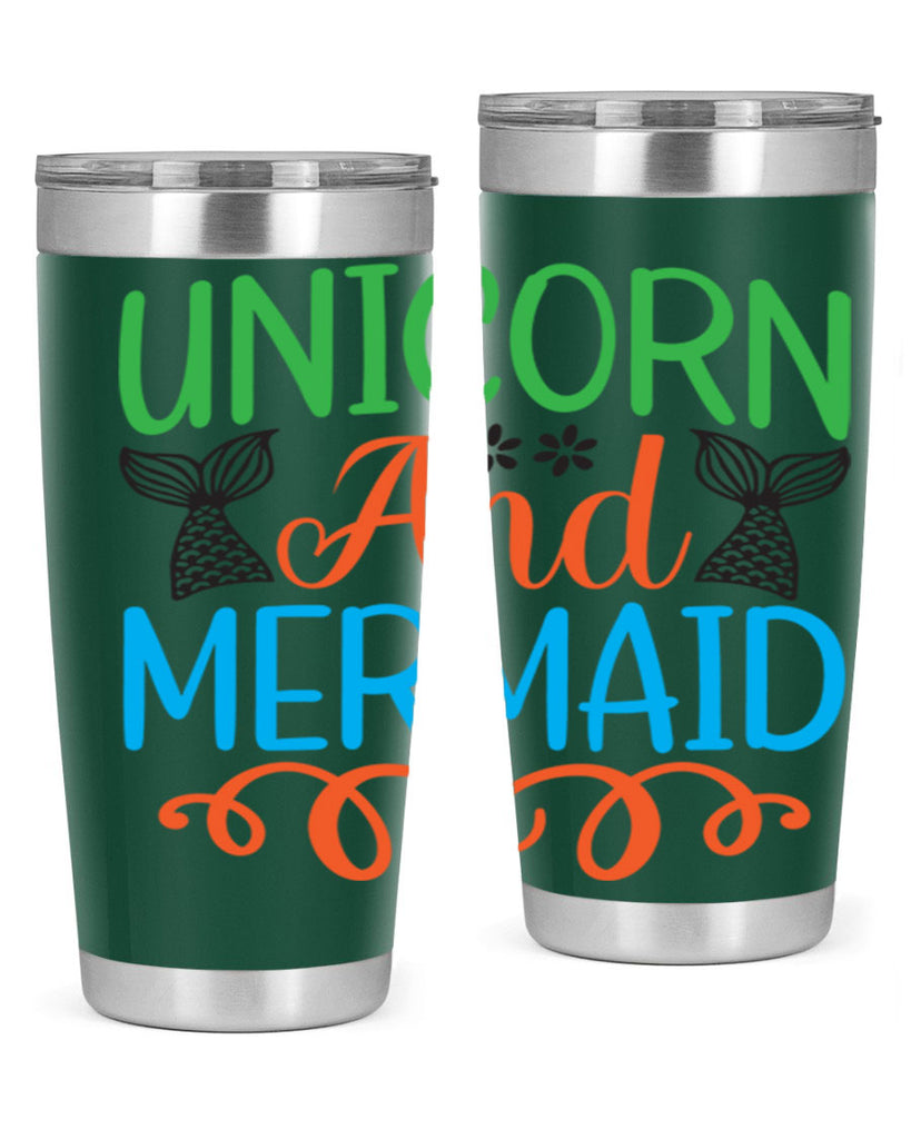 Unicorn And Mermaid 659#- mermaid- Tumbler