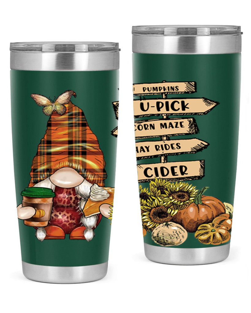 VintageFallGnome 625#- fall- Tumbler