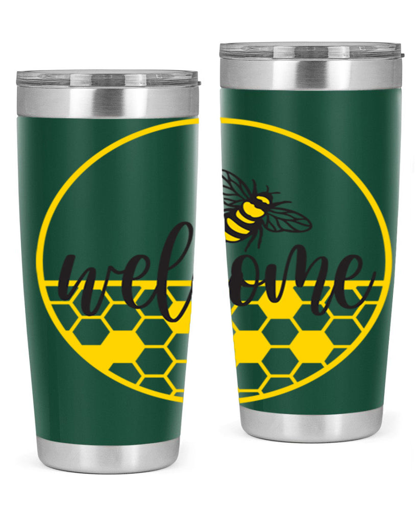 Welcome Bee and hive567#- spring- Tumbler