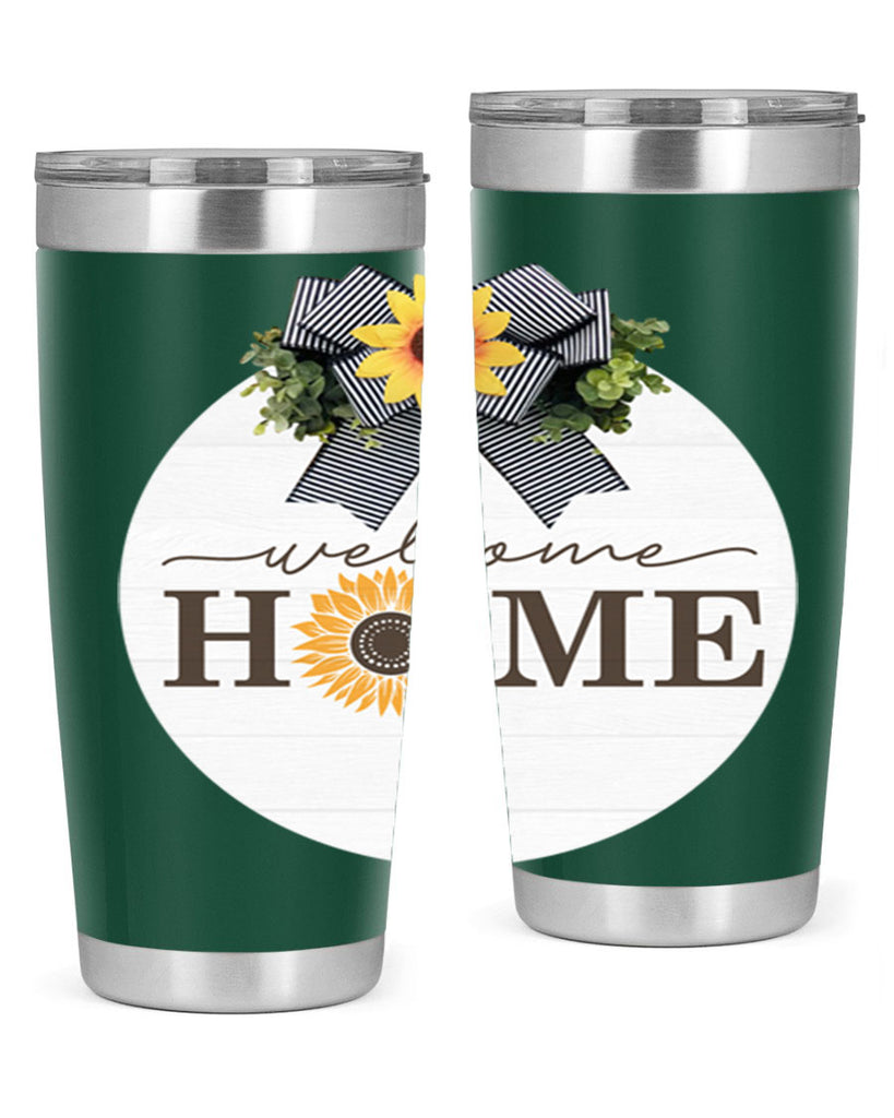 Welcome Home sunflower Mockup572#- spring- Tumbler