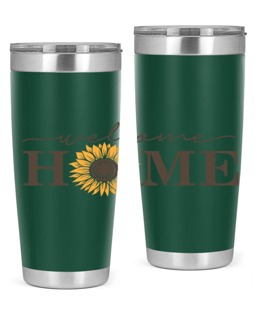 Welcome Home sunflower573#- spring- Tumbler