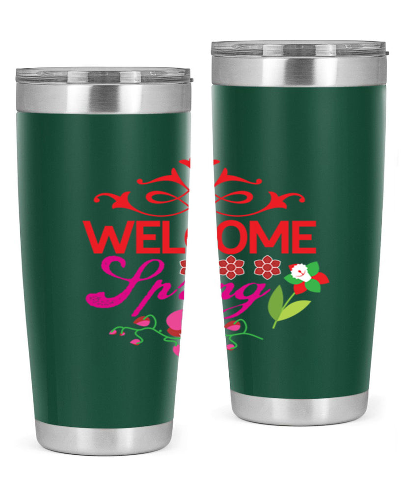 Welcome Spring 580#- spring- Tumbler