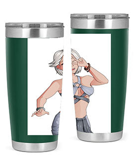 White hair girl wearing summer outfit 40#- anime- Tumbler
