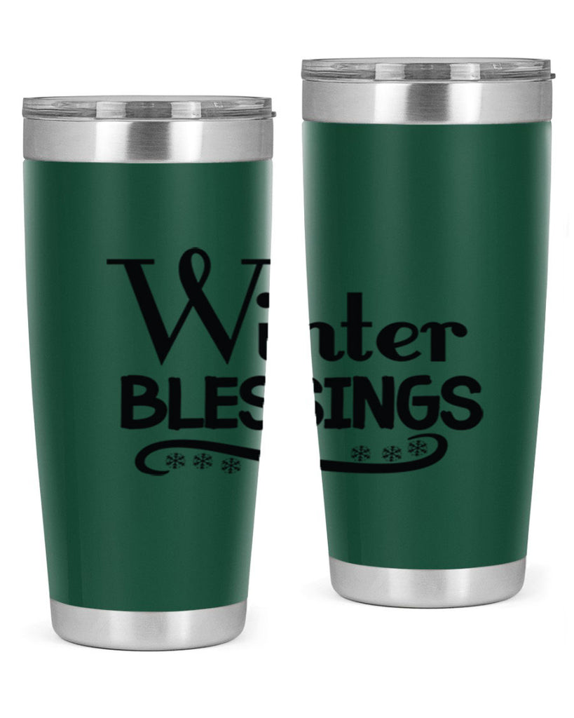 Winter Blessings 493#- winter- Tumbler