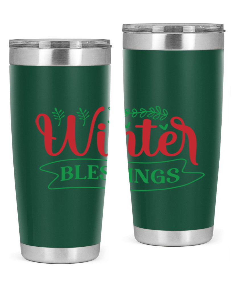 Winter Blessings 494#- winter- Tumbler