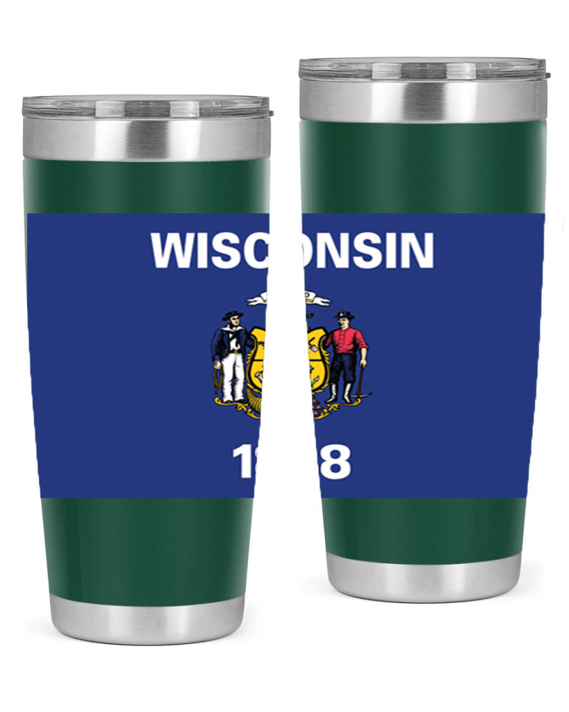 Wisconsin 2#- stateflags- Tumbler