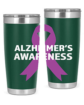 alzheimers awareness style 78#- alzheimers- Tumbler