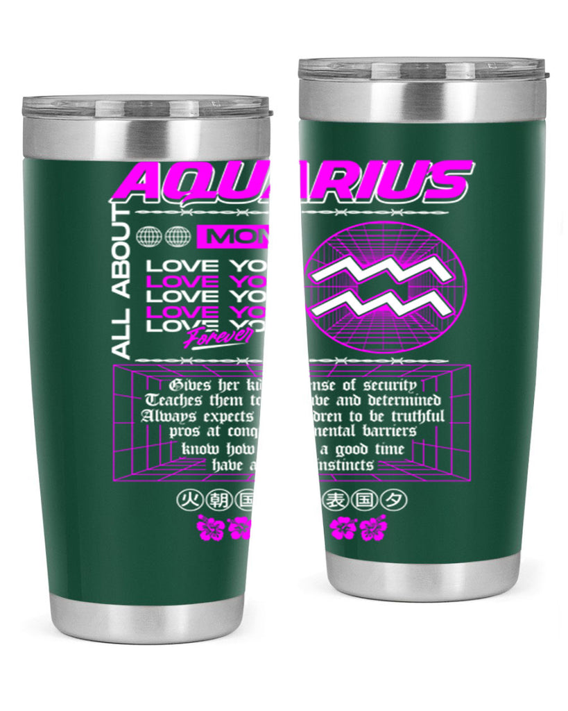 aquarius 86#- zodiac- Tumbler