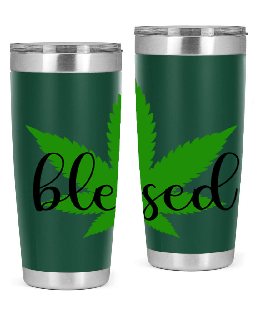 blessed 17#- marijuana- Tumbler