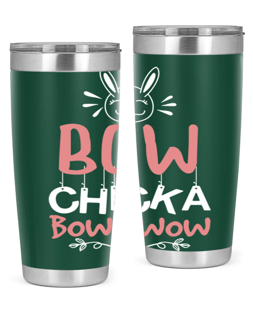 bow chicka bow wow 100#- easter- Tumbler