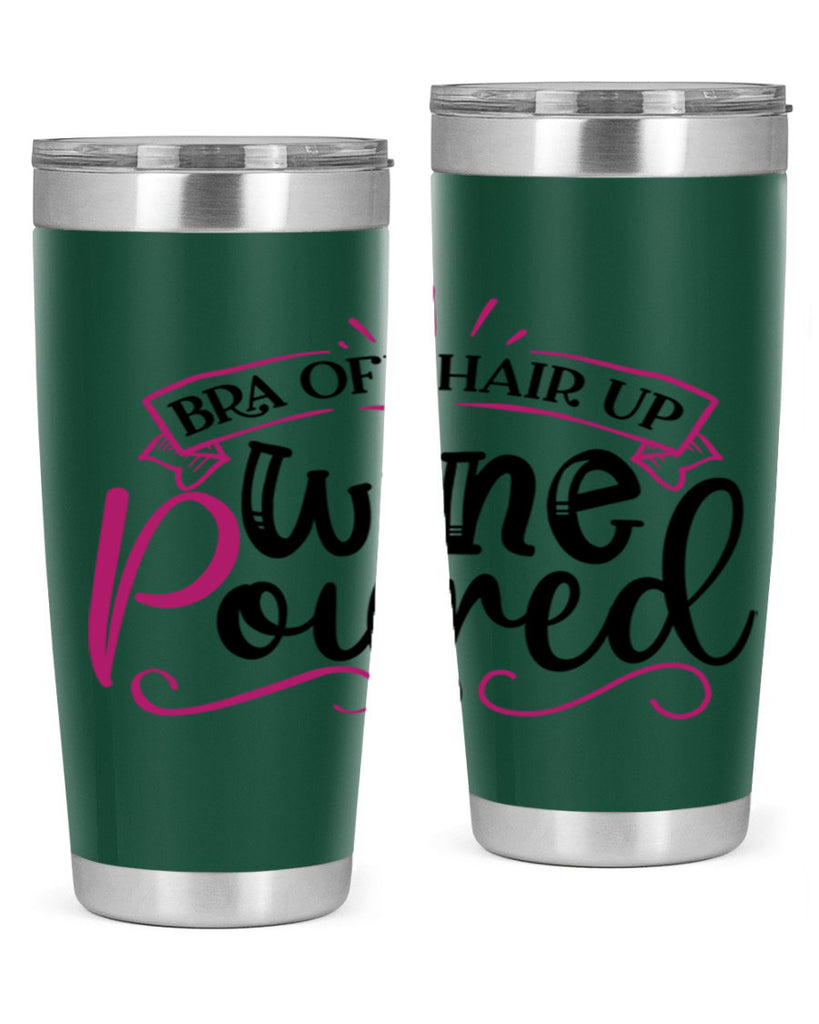 bra off hair up wine poured 206#- wine- Tumbler