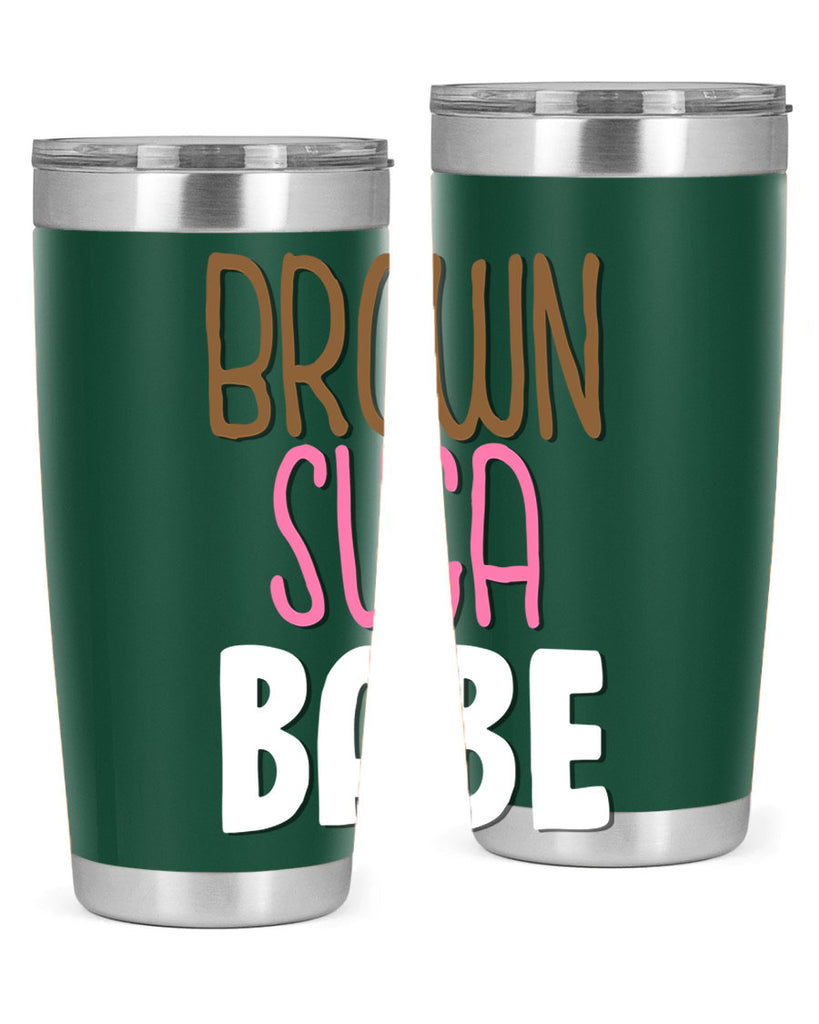 brown suga babe 190#- black words phrases- Cotton Tank